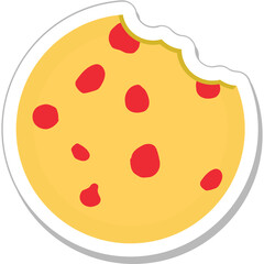 Biscuit Colored Vector Icon 
