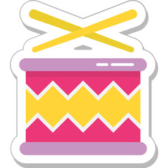 Drumbeat Colored Vector Icon