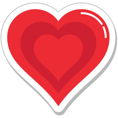 Heart Colored Vector Icon 