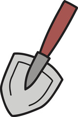 Hand Drawn shovel illustration