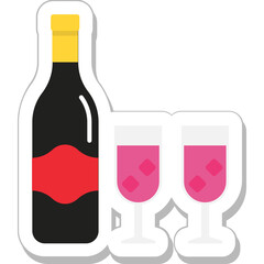 Wine Colored Vector Icon
