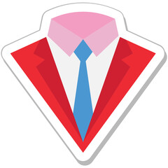 Suit Colored Vector Icon 