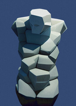 Body dysmorphic disorder, conceptual illustration