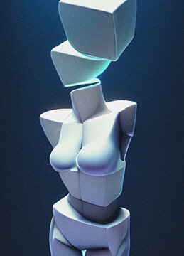 Body dysmorphic disorder, conceptual illustration