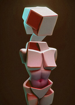 Body dysmorphic disorder, conceptual illustration