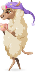 Sheep cute cartoon