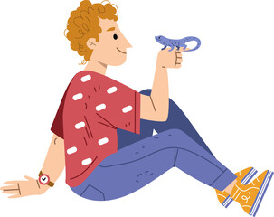 Man with pet