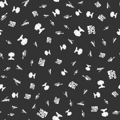 STOP WAR - vector seamless pattern of inscription doodle handwritten on theme of world peace. Anti-war background