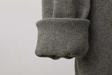 Hanging sweater, concept of autumn season clothes