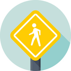 Student Walking Vector Icon 