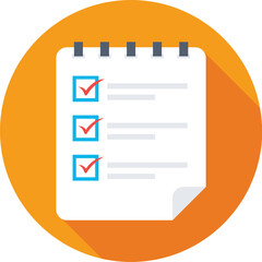 Fototapeta premium Checklist Vector Icon