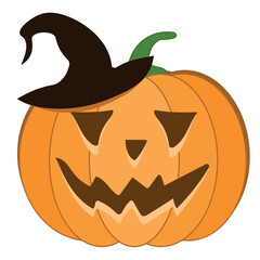 Halloween pumpkin vector icon, Emotion Variation. Simple flat style design elements. Slhouette spooky horror images of pumpkins. Scary Jack-o-lantern facial expressions