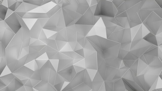 3d rendering. Polygon Abstract Polygonal Geometric Triangle Background