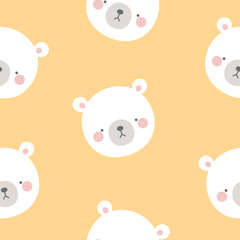 Seamless farm animals pattern