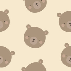 Seamless farm animals pattern