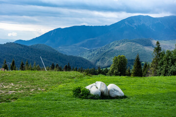 View of the Belianske Tatras from the Bachledova valley in Slovakia