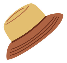 Panama sketch. Article of clothing. Headdress. Hiking item