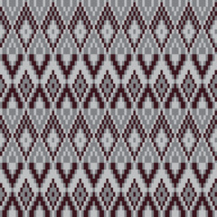 Argyle Fair Isle Seamless Pattern Design