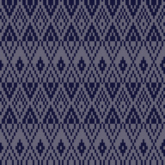 Argyle Fair Isle Seamless Pattern Design