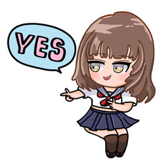 Anime Yes Girl