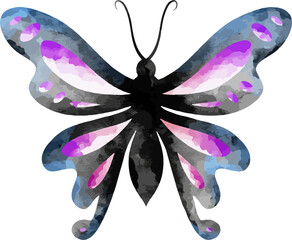 Watercolor Butterfly Clip Art
