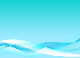 背景　アブストラクト　水　海　ウェーブ　ベクターイラスト