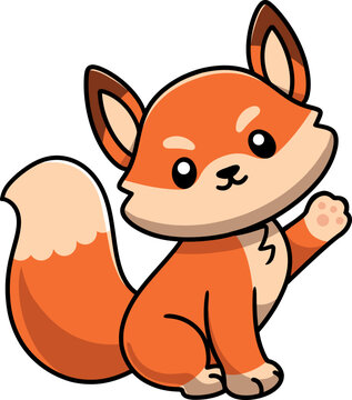Cute Fox Kawaii Sticker