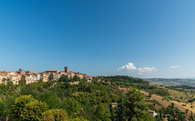 Fototapeta na wymiar Recanati. Marche. Landscapes and views