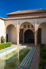 Obraz premium The Alcazaba palatial fortress in Málaga, Spain