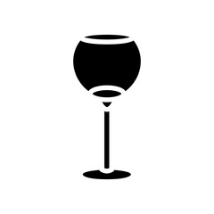 cabernet wine glass glyph icon vector. cabernet wine glass sign. isolated symbol illustration