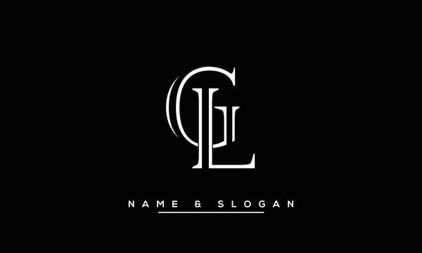GL,  LG,  G,  L  Abstract  Letters  Logo  Monogram