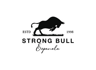 Angry Bull or Taurus Logo Mascot. Vector Illustration