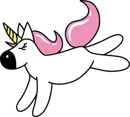 Unicorn Clip Art Illustration
