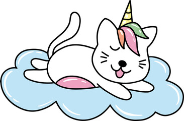 Cat Unicorn Clip Art
