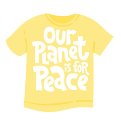 Peace vector lettering