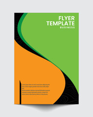 Fototapeta premium Corporate Book Cover Design Template in A4 Landscape Layout. Can be adapt to Brochure, Annual Report,Magazine,Poster, Business Presentation, Portfolio, Flyer, Banner, Website.