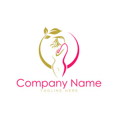 Beauty Skin Waxing Logo Template 