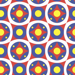 Seamless pattern in the Bauhaus style