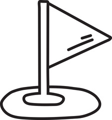 pin location doodle icon