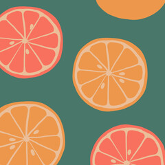 Vector Illustration Of Oranges Pattern - 531896816