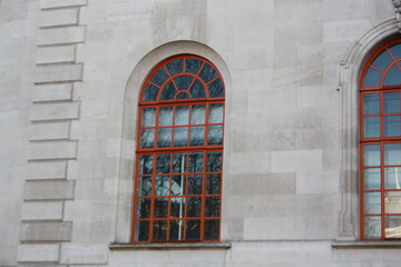 Fototapeta na wymiar rotes Fenster London