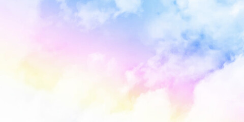 Cloud and sky with a pastel colored. Nature abstract background. sun and cloud background with a pastel colored