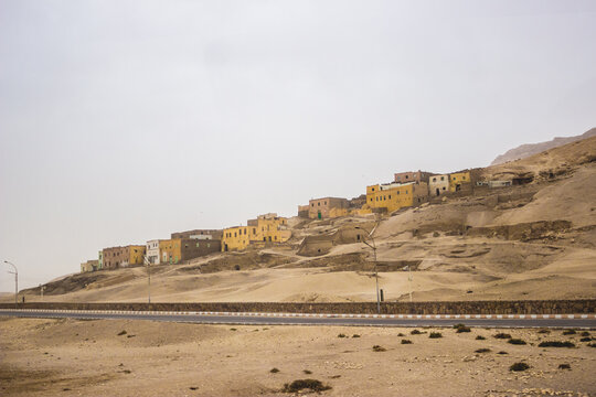 Old Qurna Village in a deserted area, Luxor, Egypt west bank