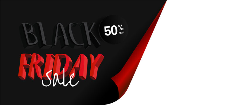 Black friday banner promotion design template background