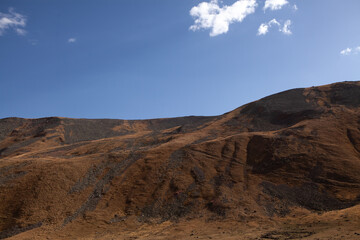 beautiful sunset in the mountains