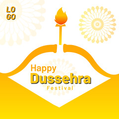 Traditional Indian Dussehra and happy Dussehra festival background design