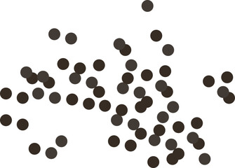 Black peppercorns Herb Spice. Vector illustration