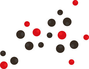 Mix of peppers Herb Spice. Vector illustration