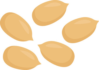 Peanuts food icon. Vector illustration
