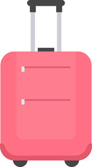 Obraz premium Wheeled suitcase Travel Baggage. Vector illustration